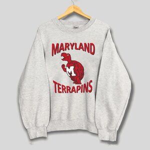 Vintage University Of Maryland Terrapins Sweatshirt Maryland Terrapins Shirt Tee
